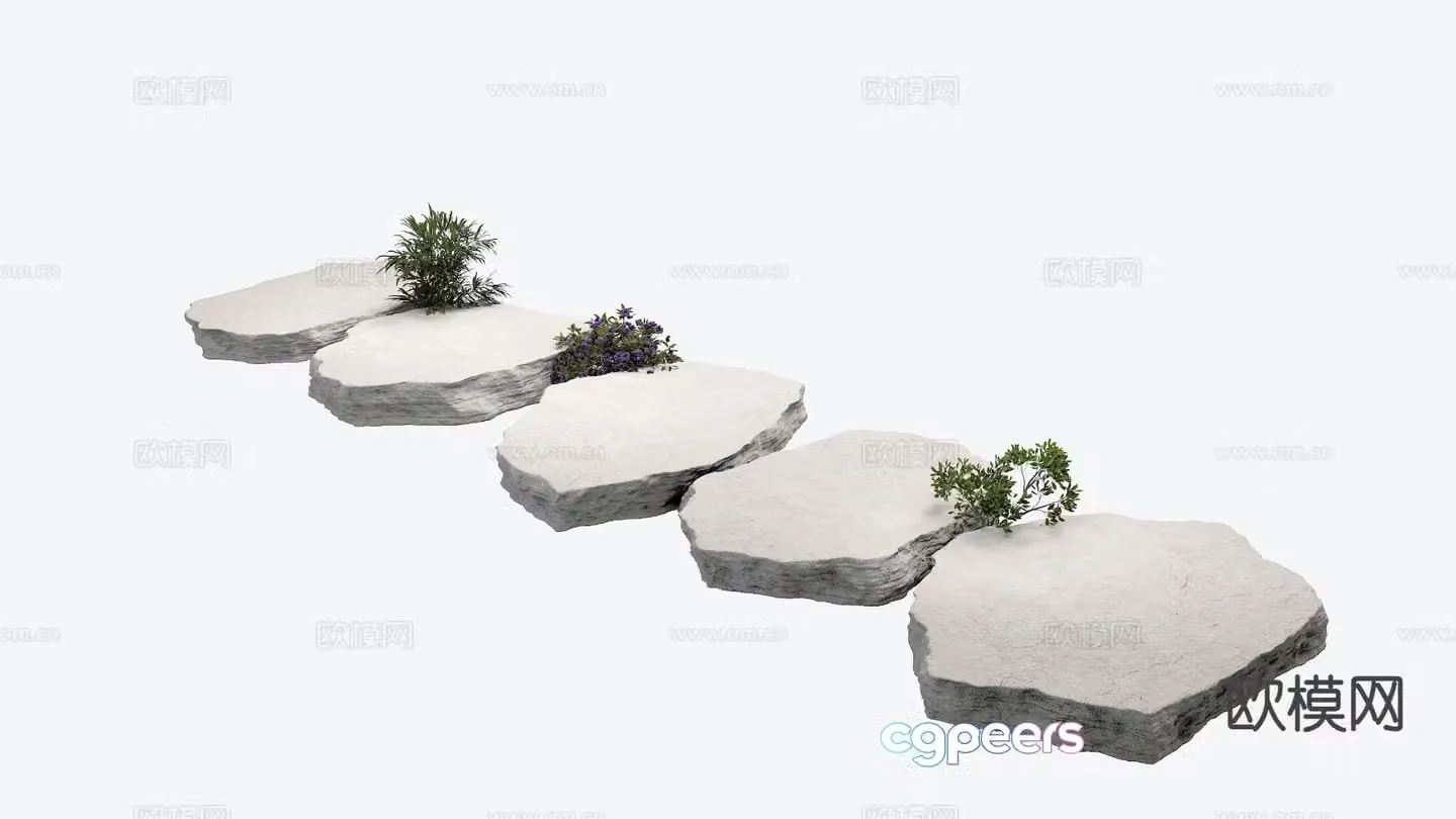 Stone road Tingbu 3D model