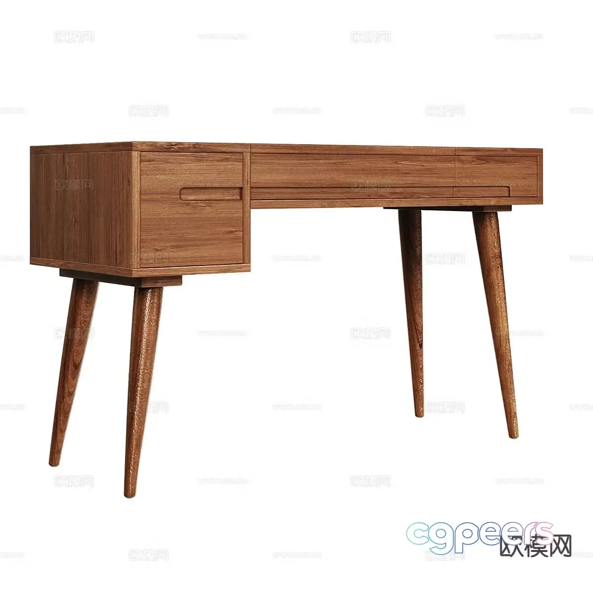 Nordic simple desk 3d model
