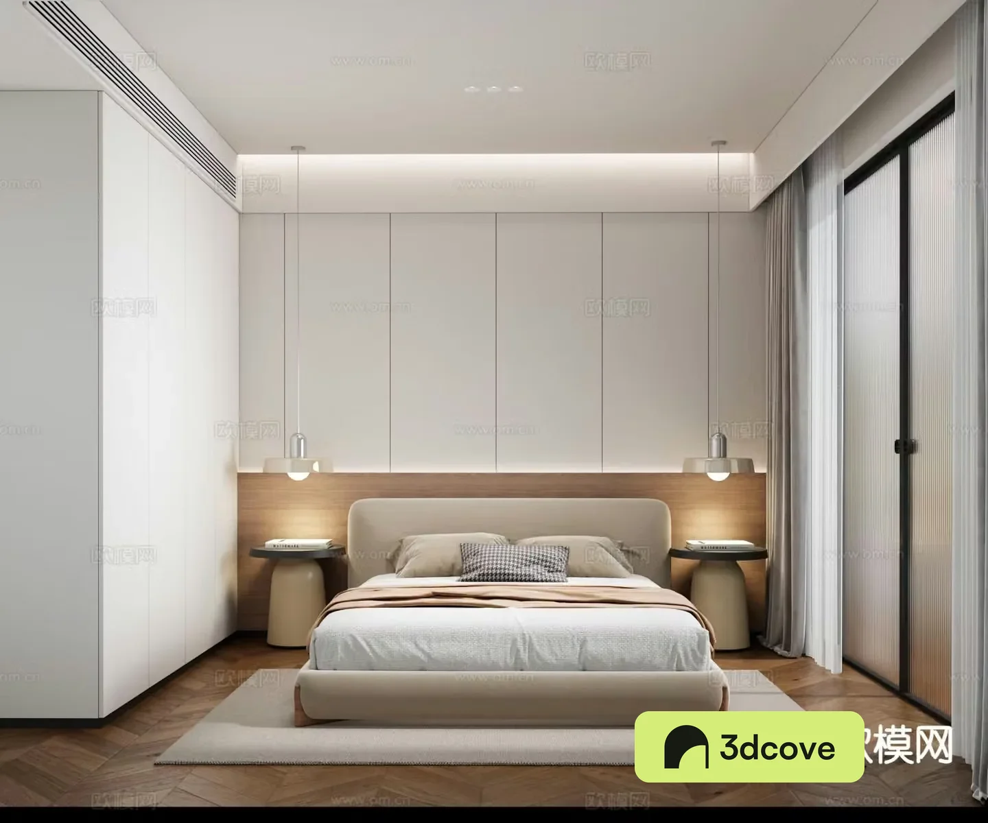 Modern minimalist bedroom master bedroom