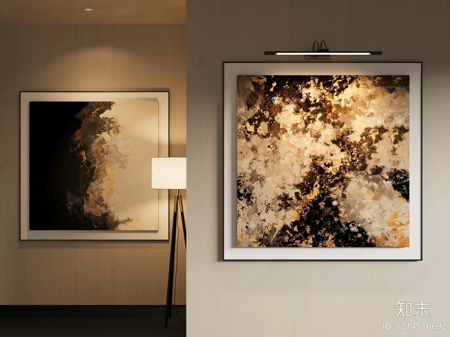 Modern Art Gallery 3D Model – 7605 – VRAY Render