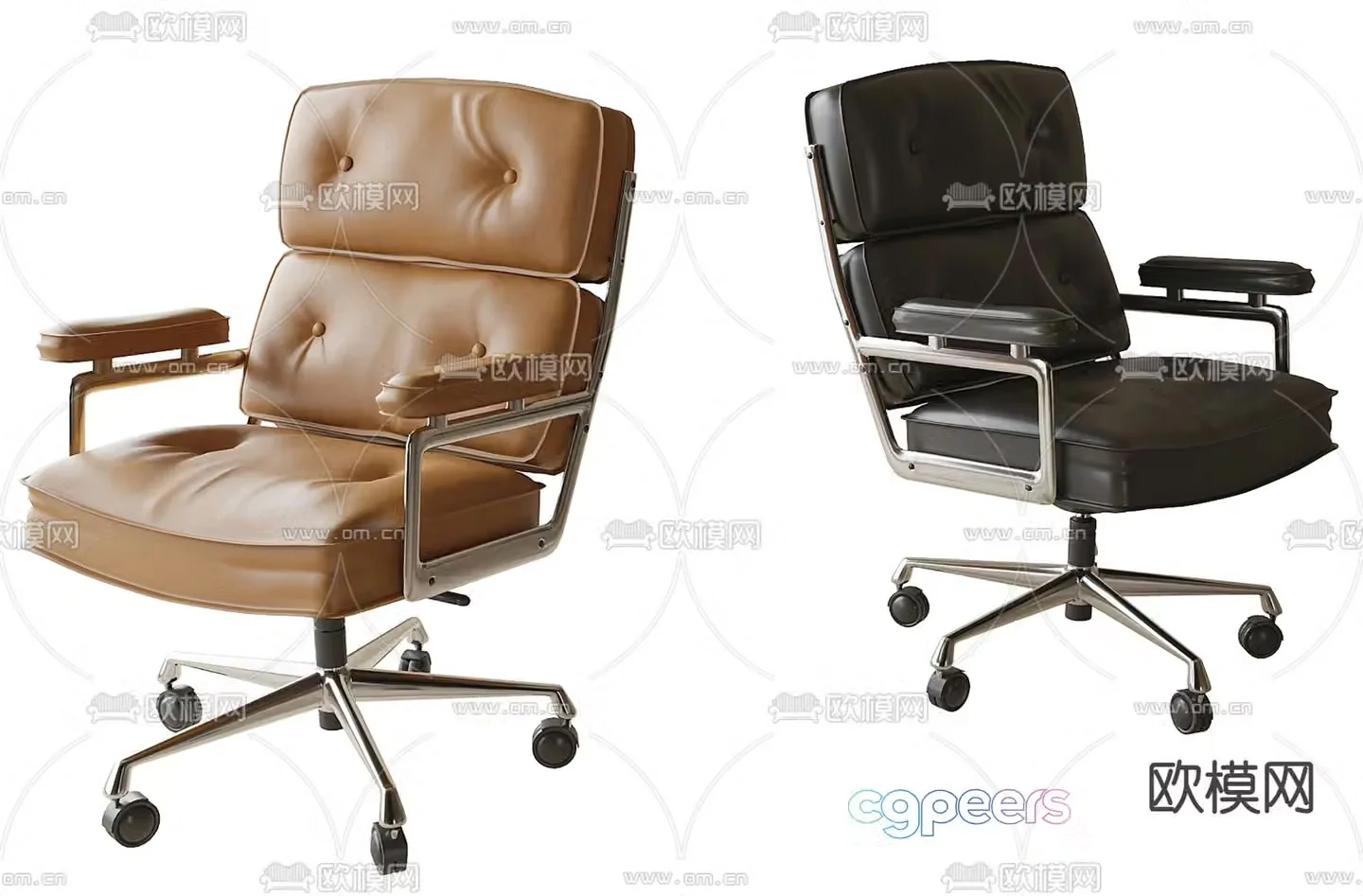 Modern swivel office chair 3d model