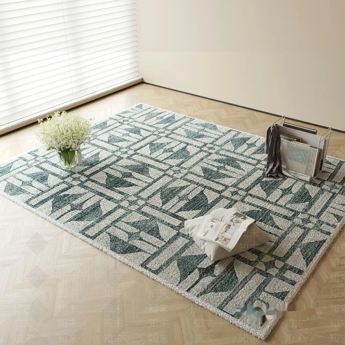 A Rug With A Geometric Pattern 3D Model – 12756 – VRAY Render