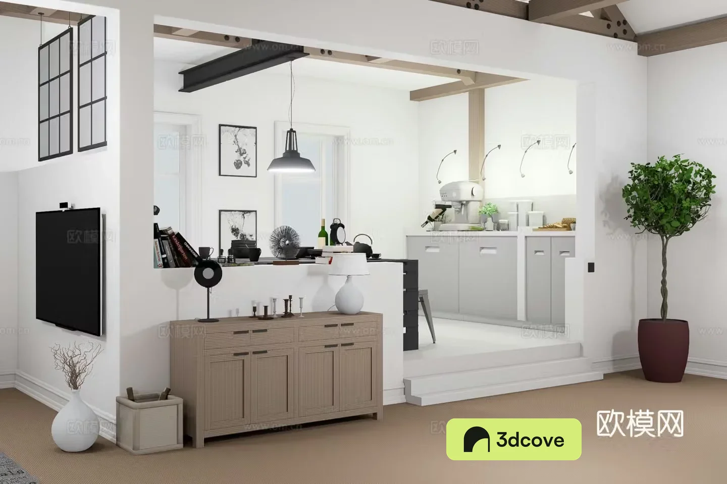 Industrial style villa