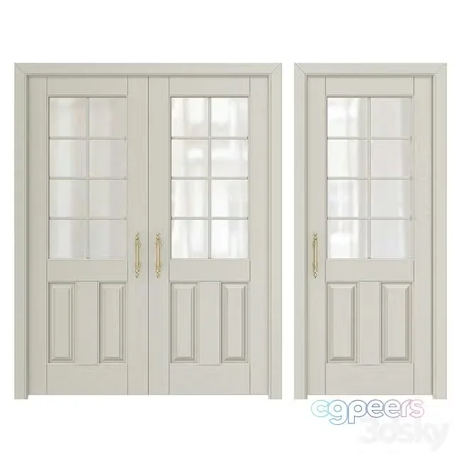 3ds Max Free – Classic interior doors 5