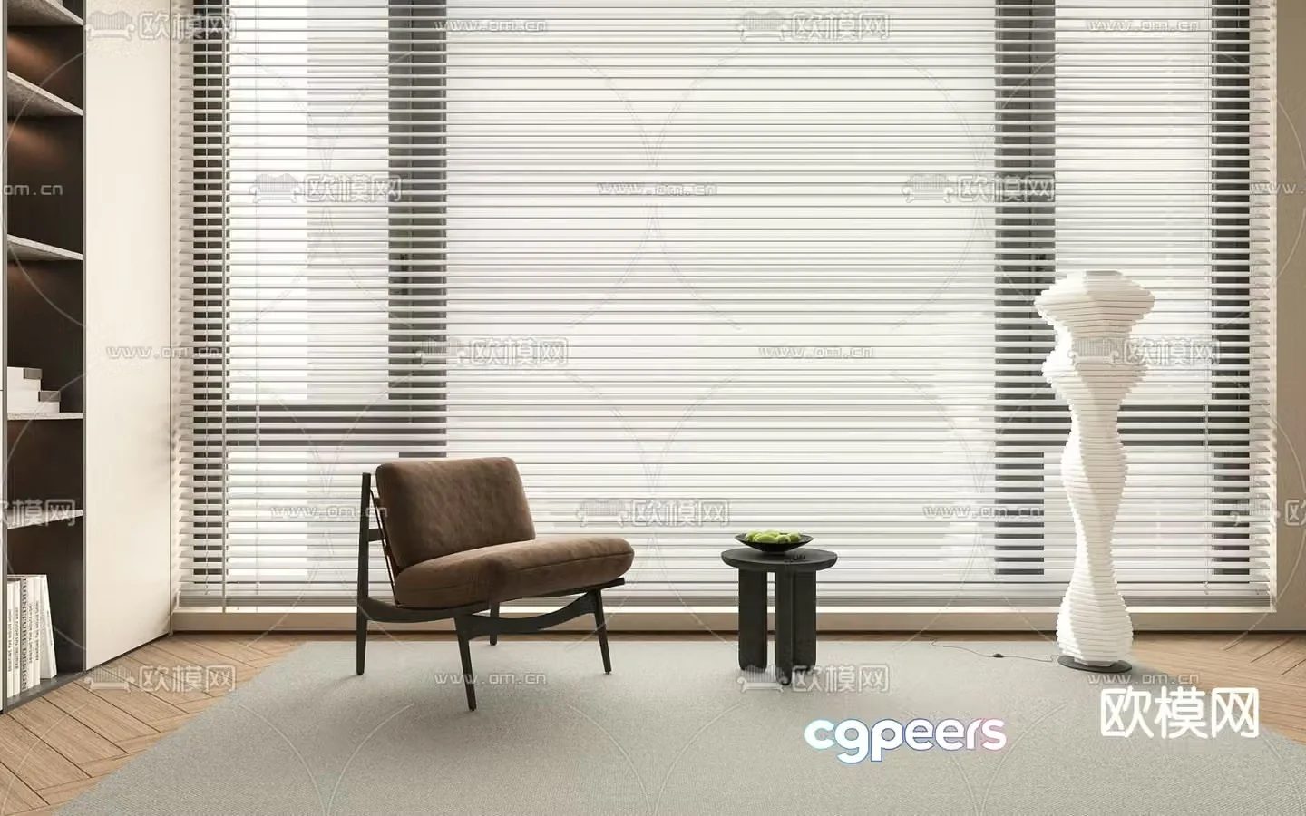 Modern lounge chair 3d model