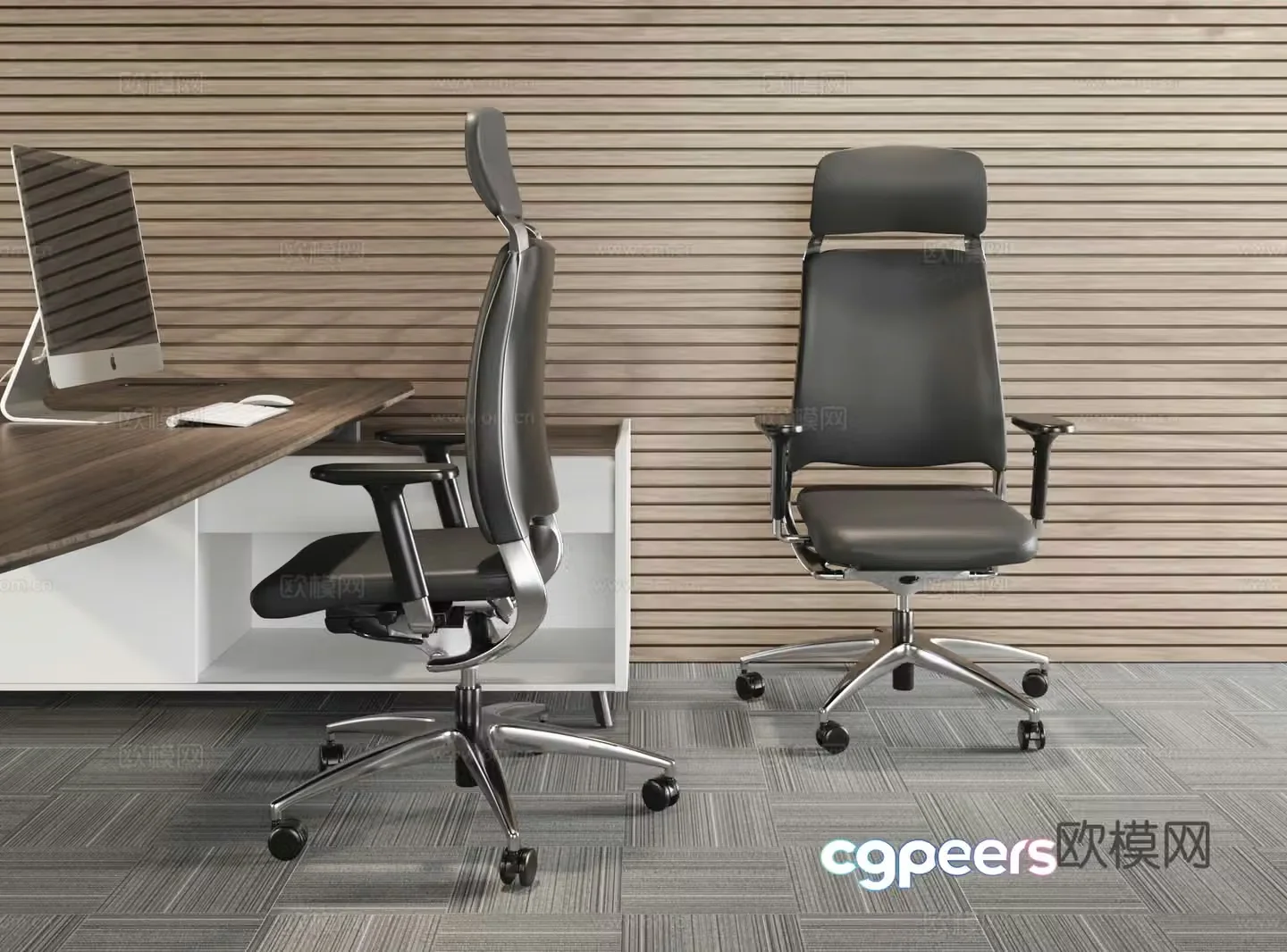 Modern office chair 3d model