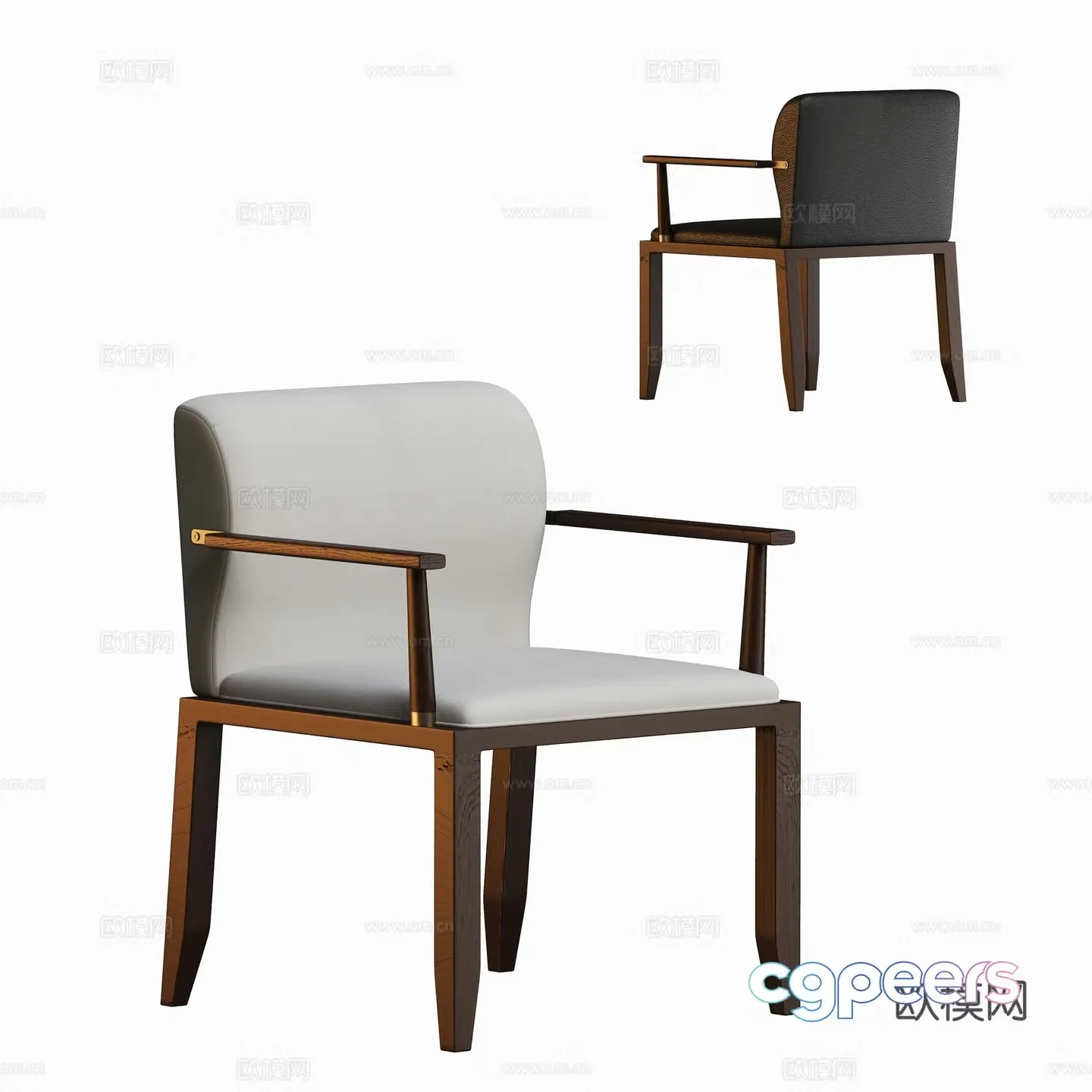 Modern casual chair 3D model