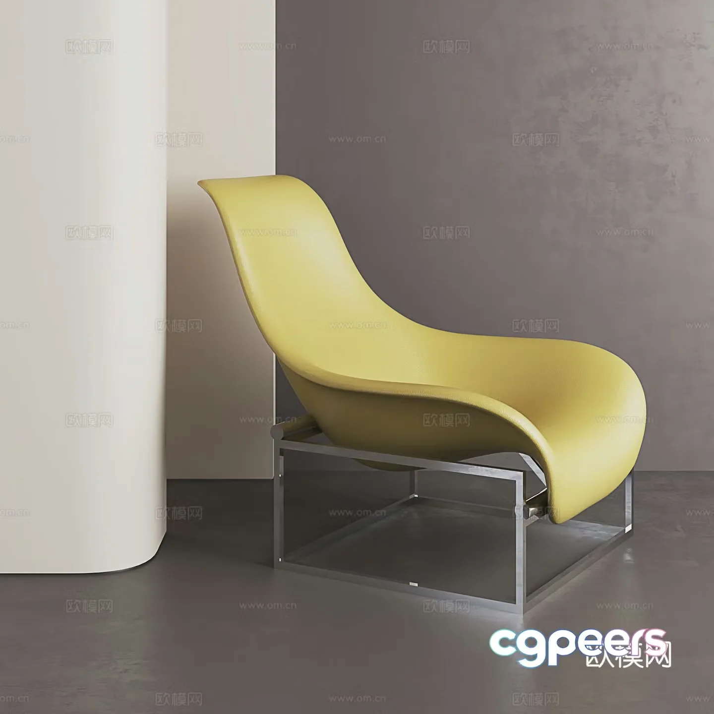 Modern lounge chair leisure chair 3d model