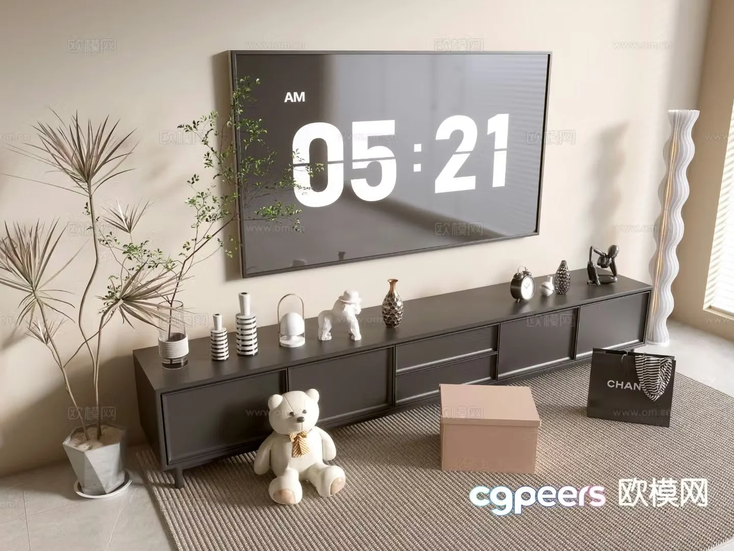 Modern TV cabinet 3d model