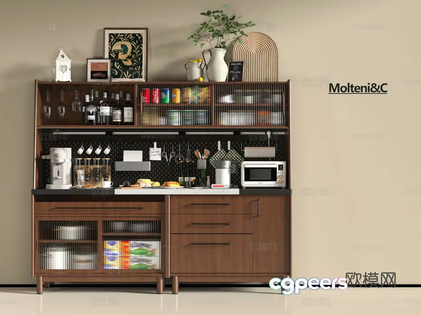 Modern sideboard 3D model
