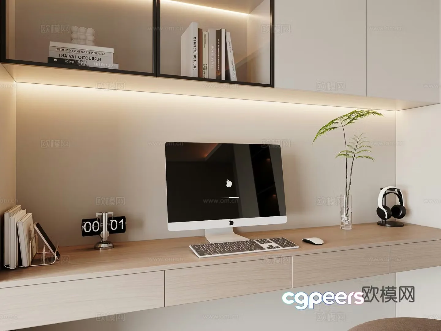 Modern desk ornament 3d model