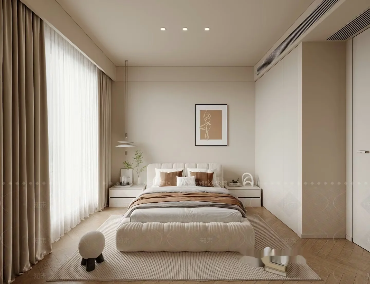 Cozy Bedroom 3D Model – 17194 – VRAY Render