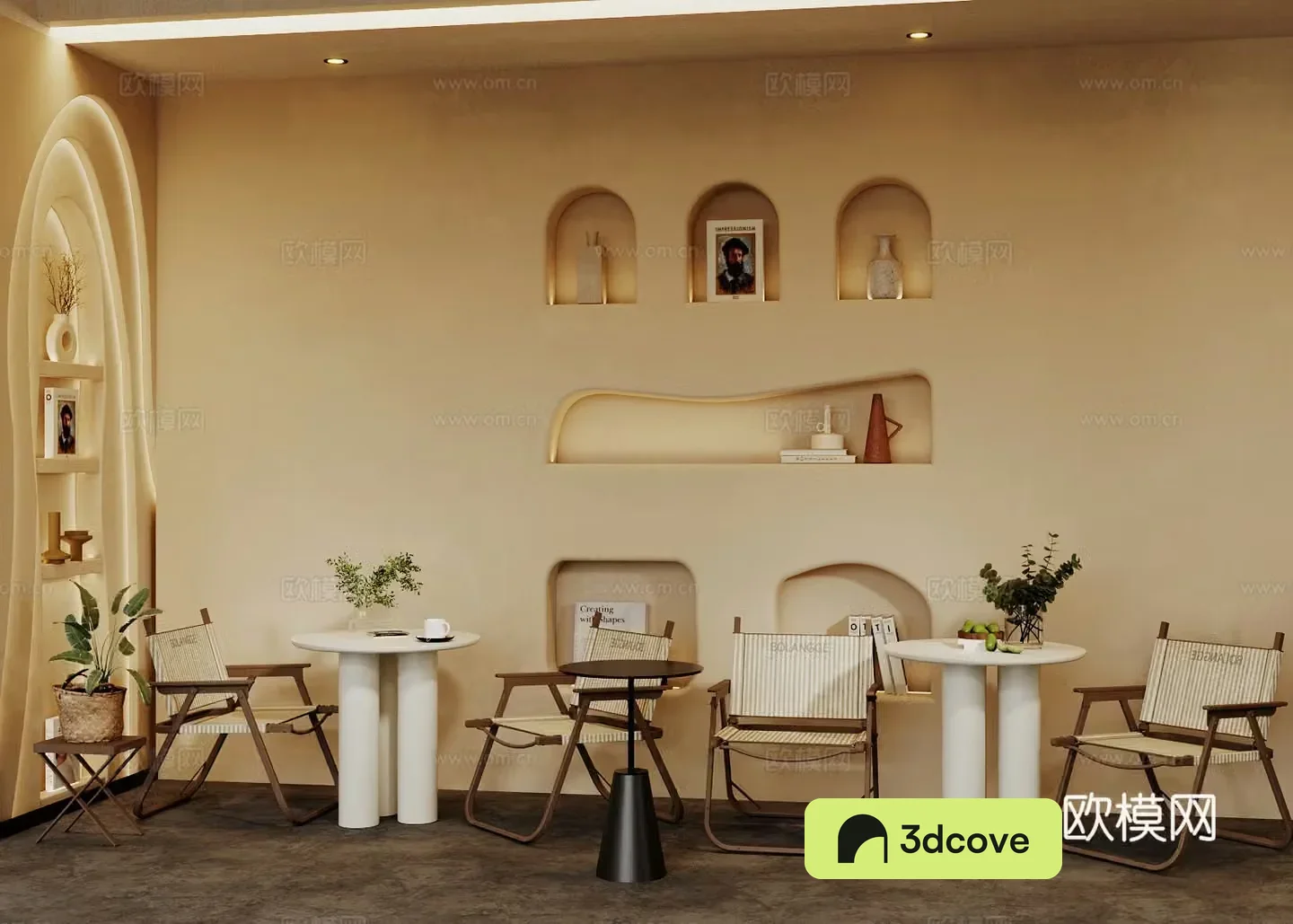 Wasabi Coffee Shop 3D Model