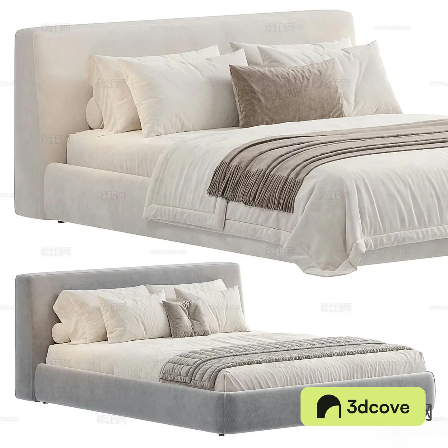 Modern double bed
