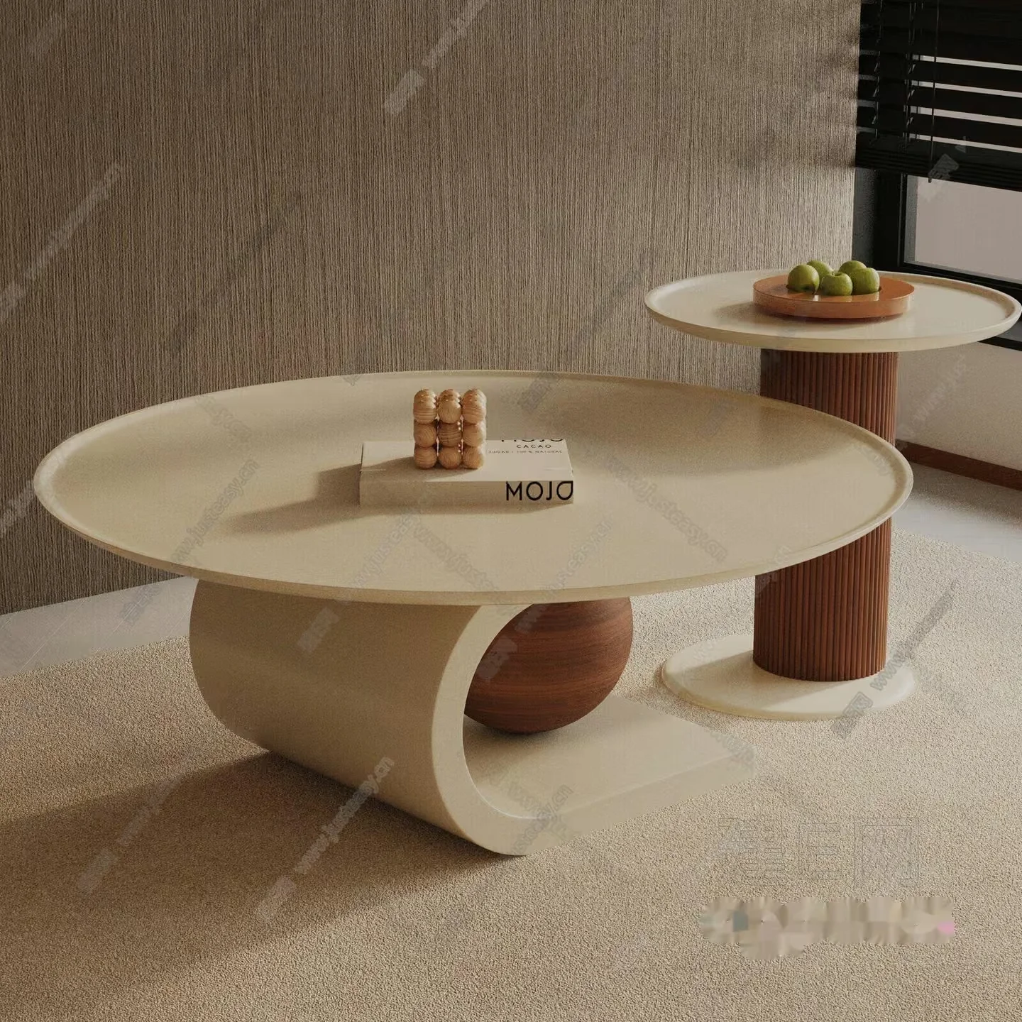 Modern Living Room Furniture 3D Model – 17640 – VRAY Render