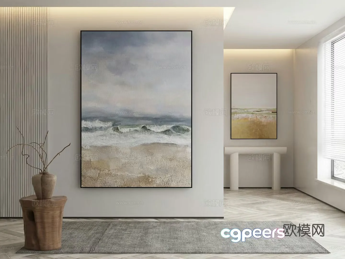 Modern decorative painting 3d model