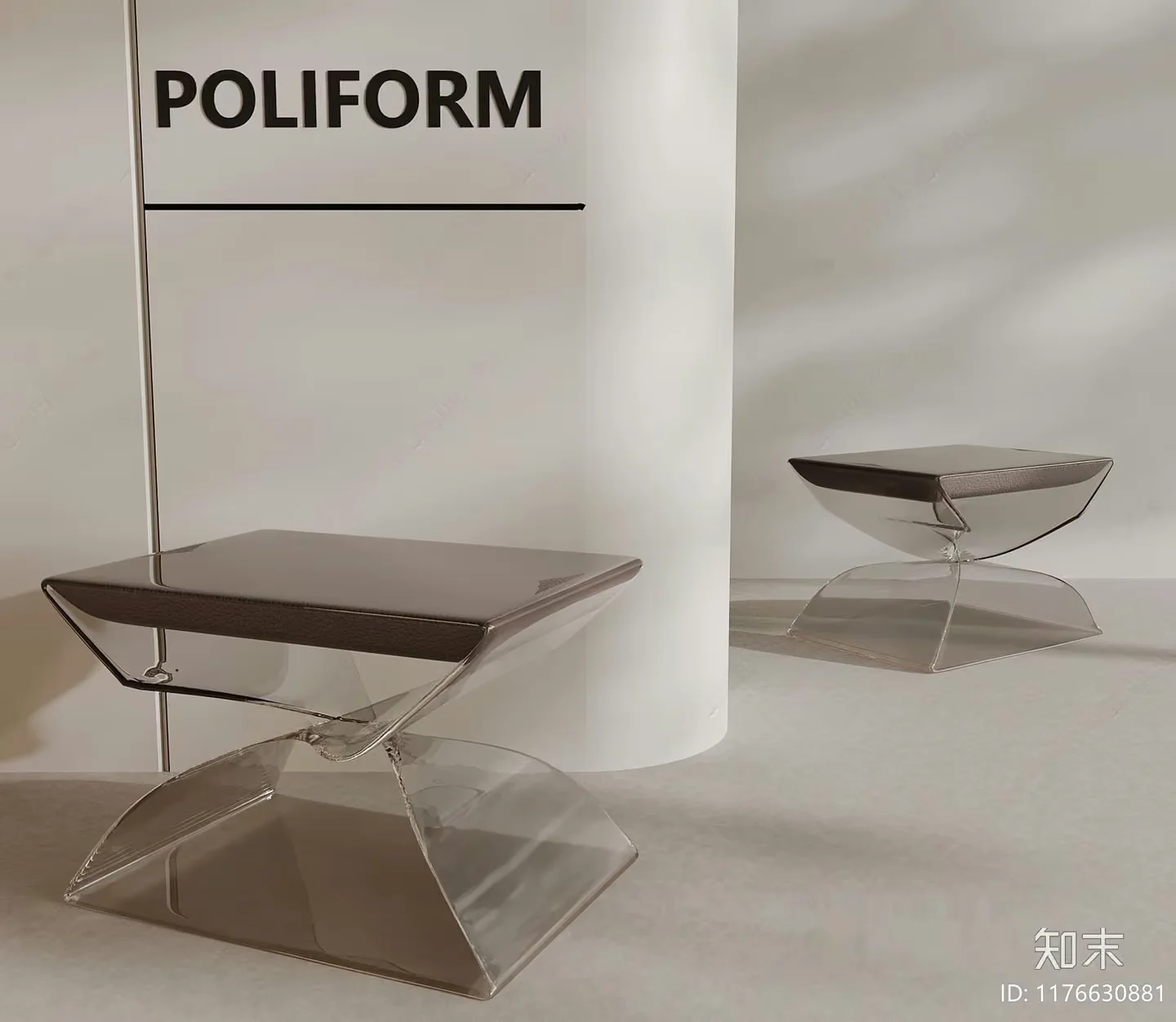 Modern Acrylic Furniture 3D Model – 5703 – VRAY Render
