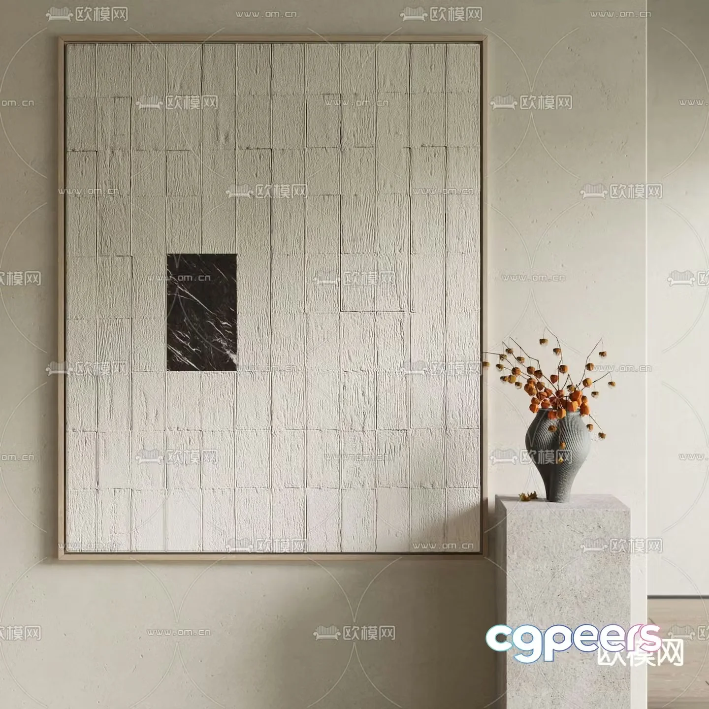 Modern decorative painting Hanging paintings Three-dimensional paintings 3d model