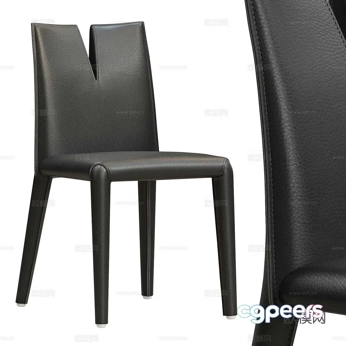 Modern Italian CUTTER chair 3d model