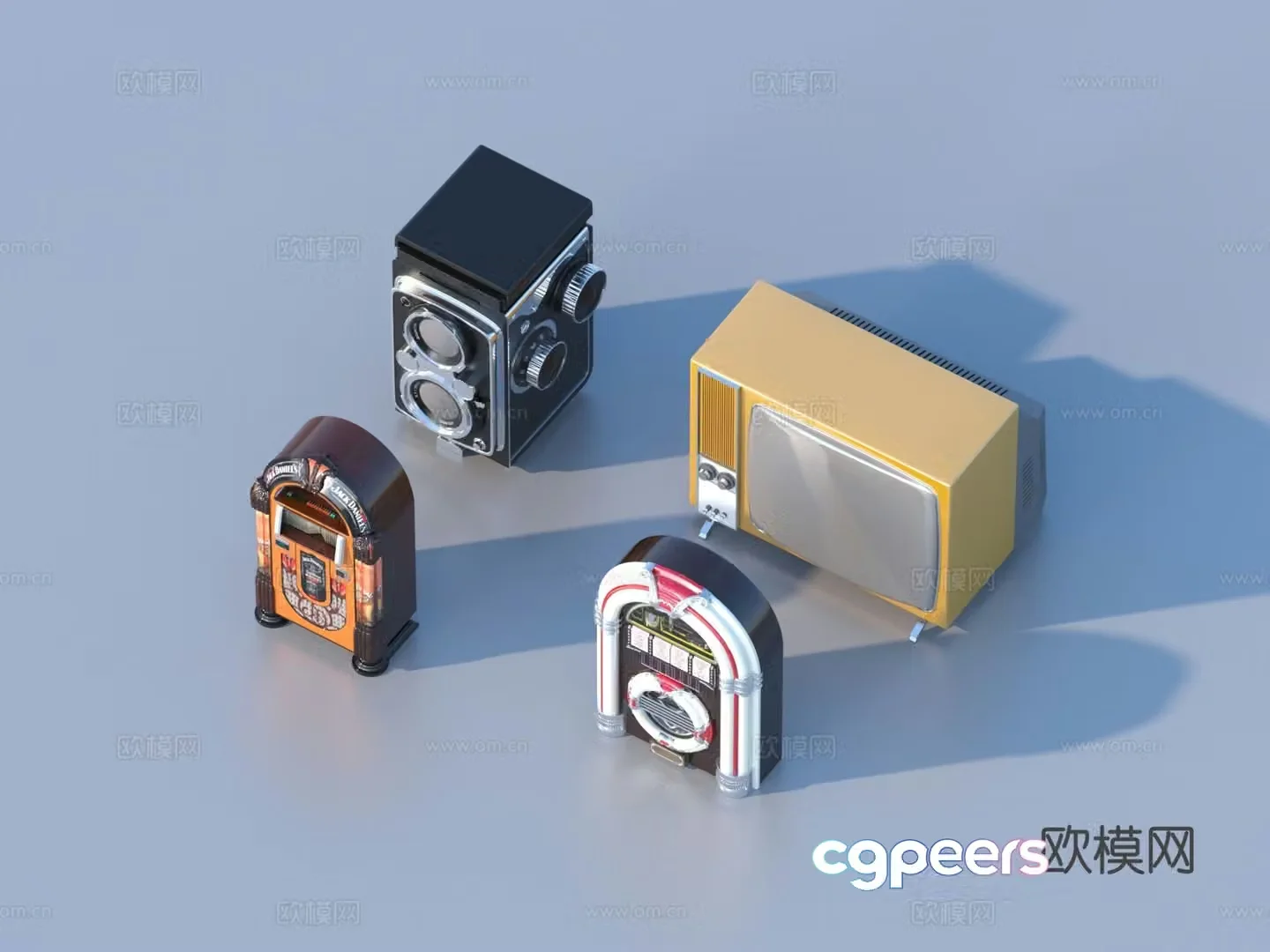 Old electrical appliances 3D model