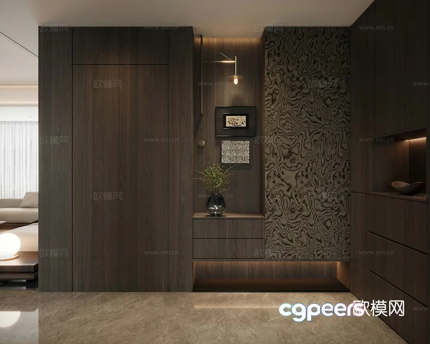 Modern Italian entrance 3D model