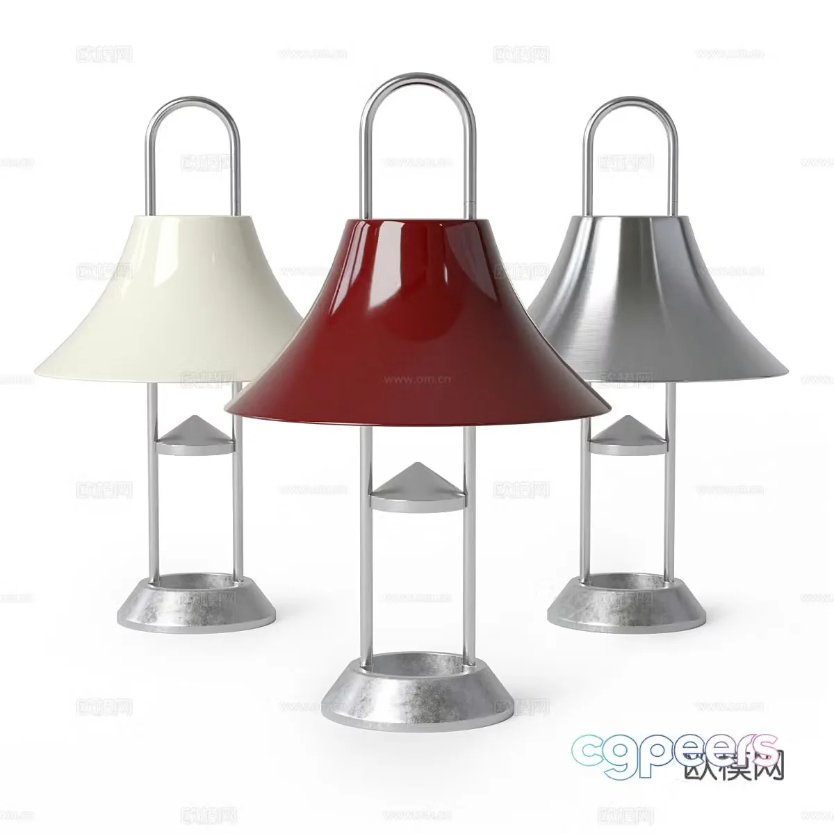 Modern light luxury HAY Mousqueton portable desk lamp 3D model