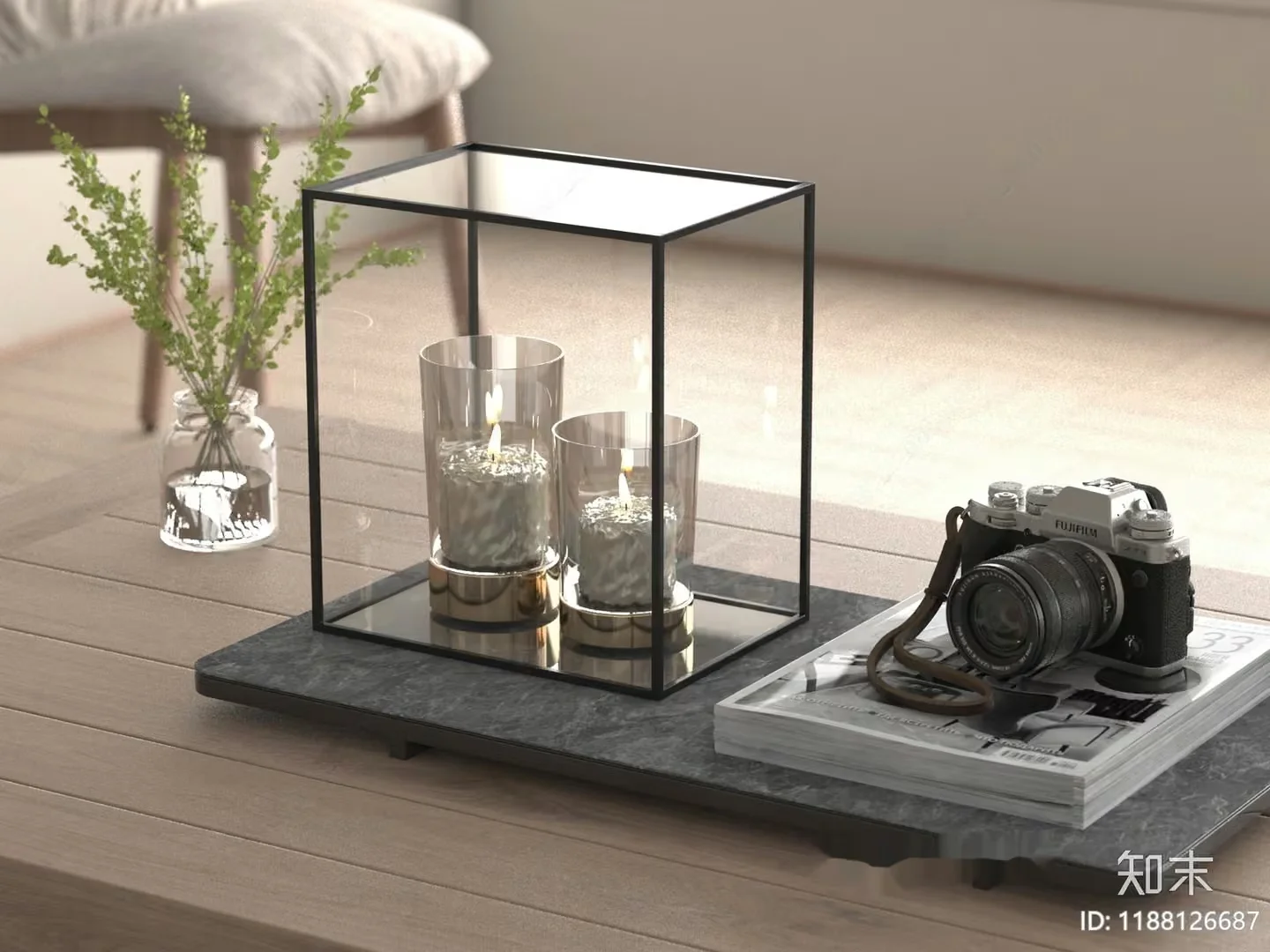 Modern Living Room 3D Model – 21397 – VRAY Render