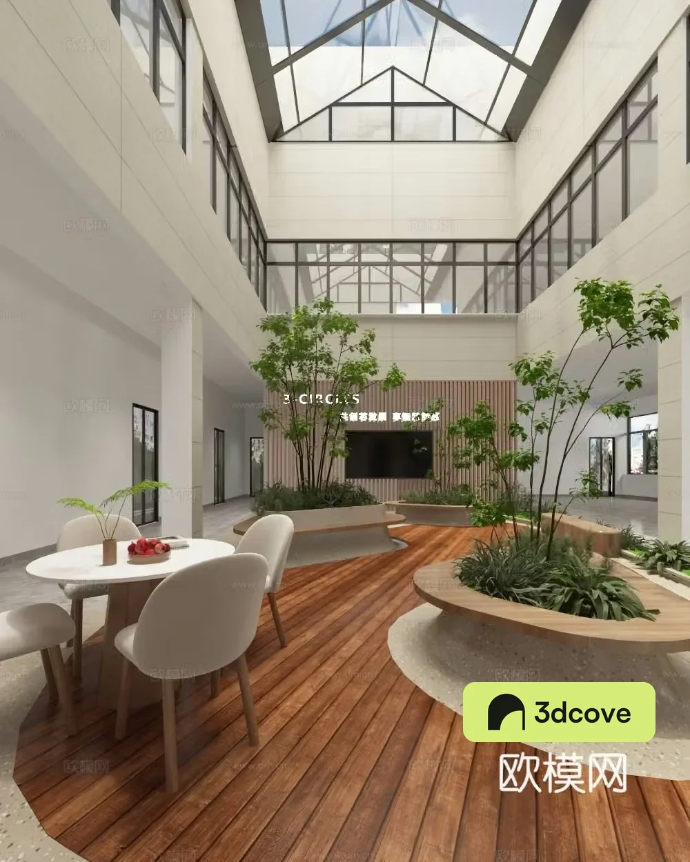 Modern office leisure area