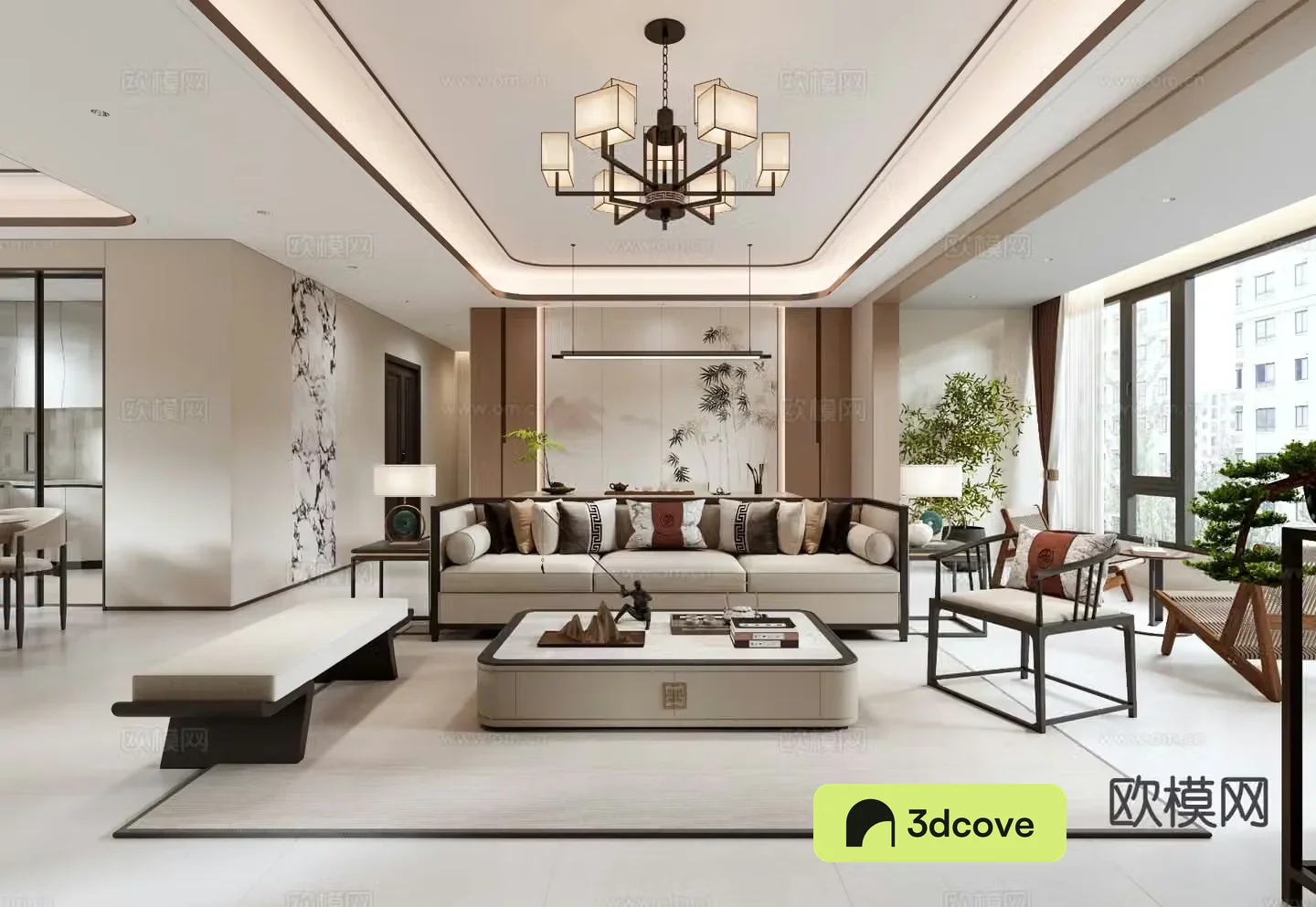 New Chinese style living room