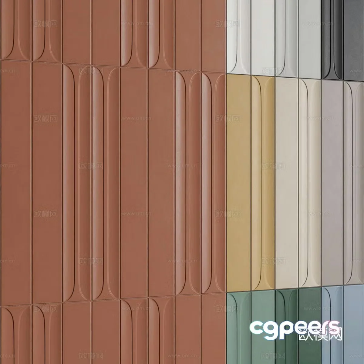 3d model of floor tiles