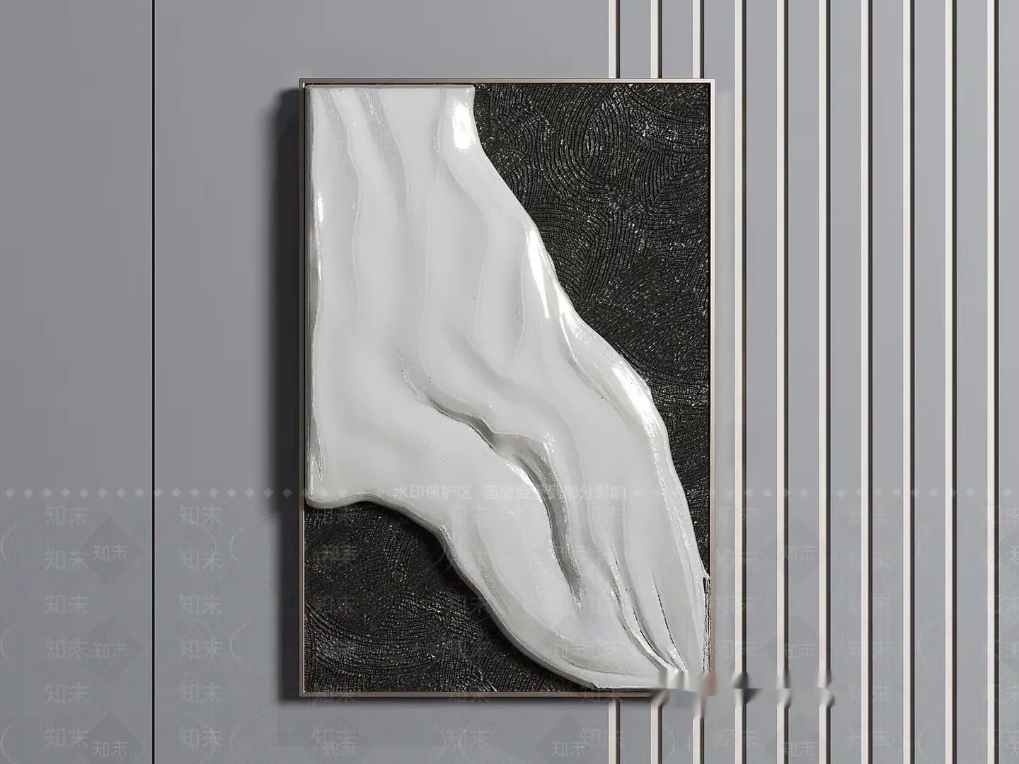 Abstract Art Piece 3D Model – 17436 – VRAY Render