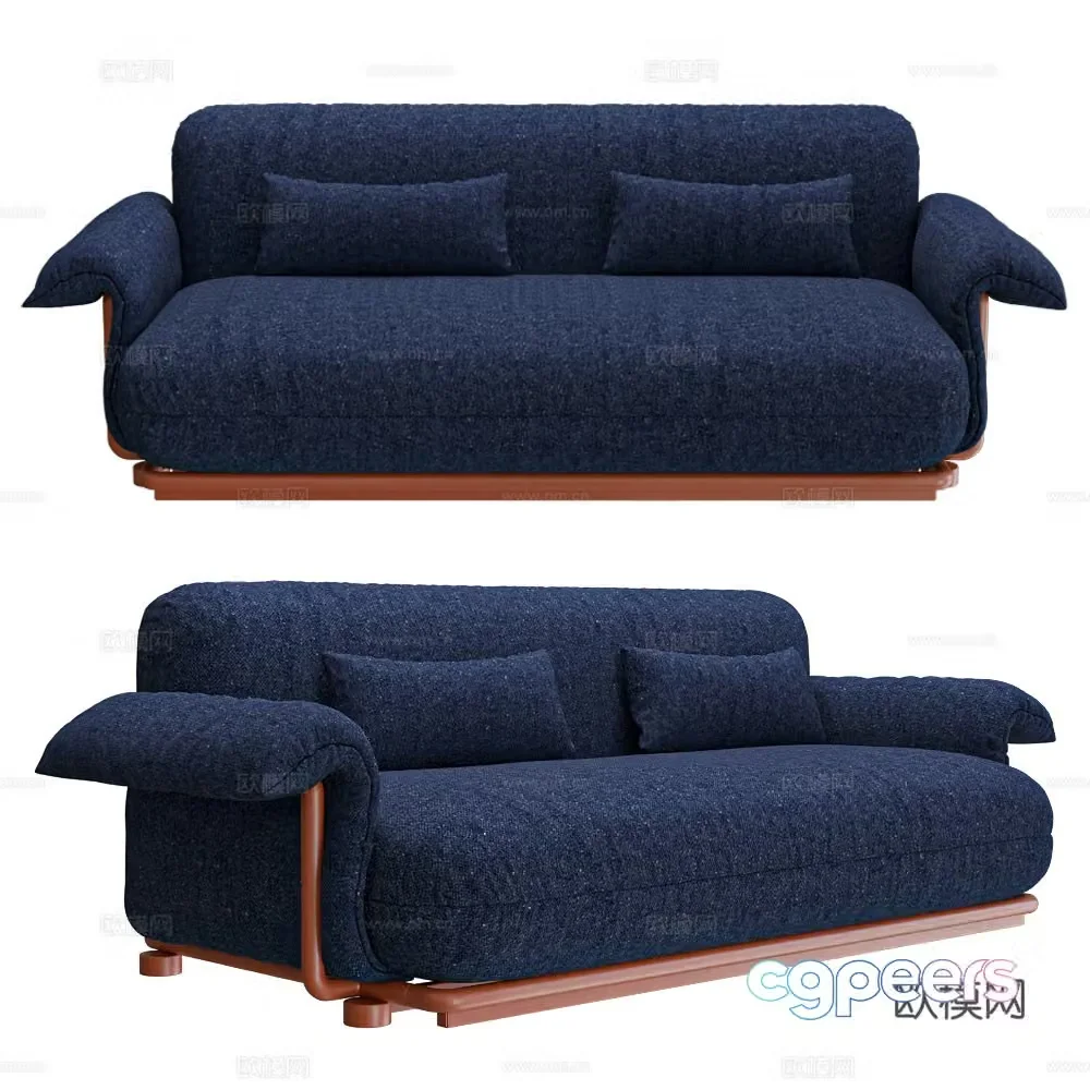 Double sofa 3d model