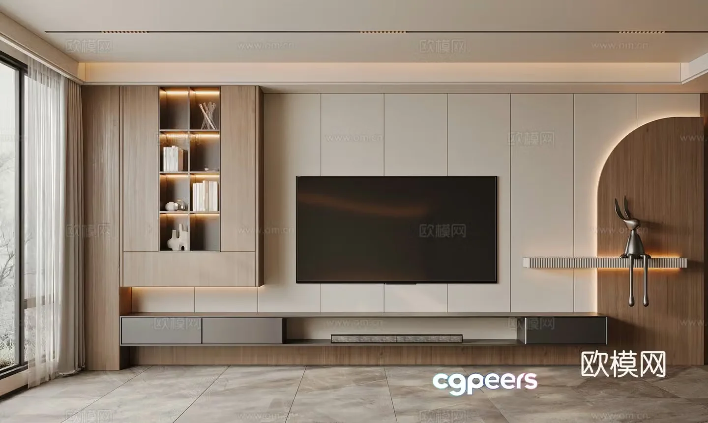 Modern living room 3d model
