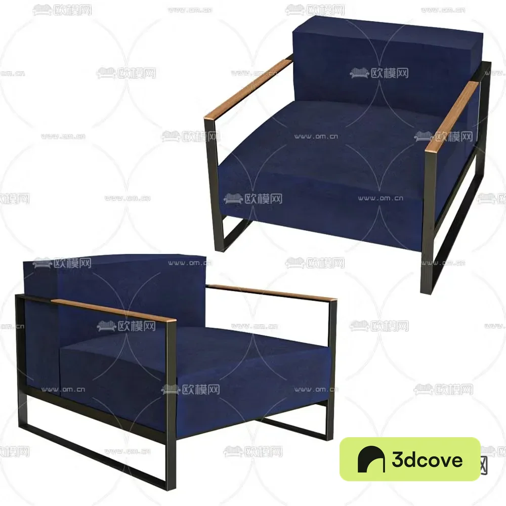 RÃ¶shults modern sofa chair leisure chair 3d model