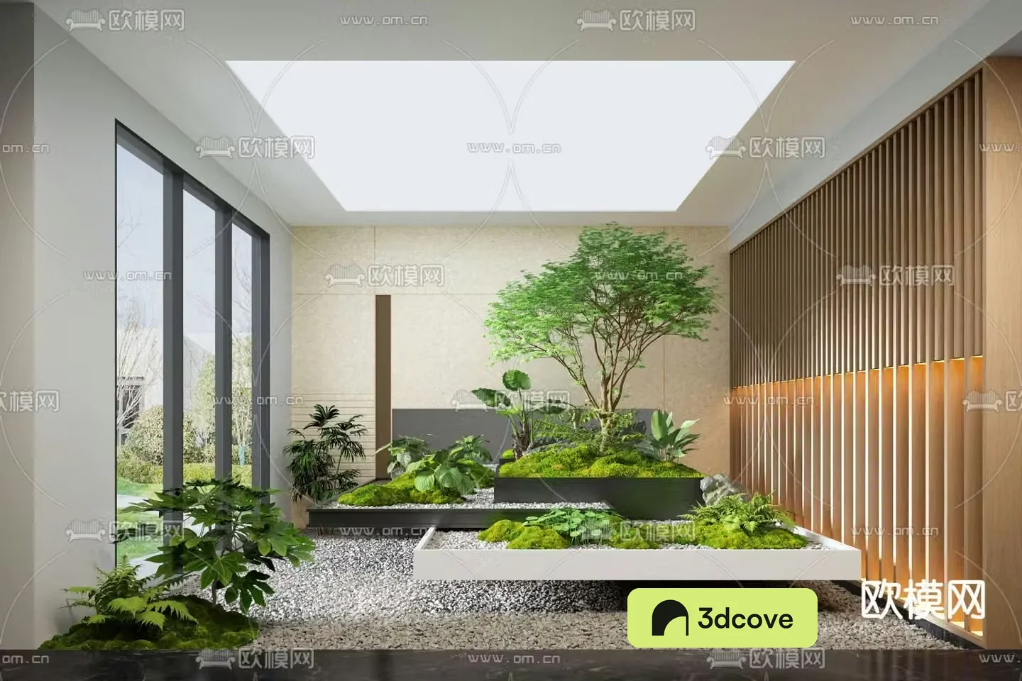 Indoor landscape landscaping