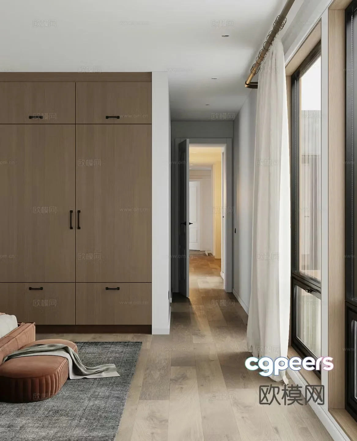 Modern bedroom 3d model