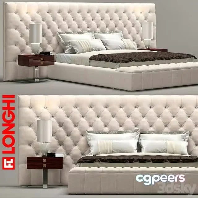 3ds Max Free – Bed Napaleon, Longhi