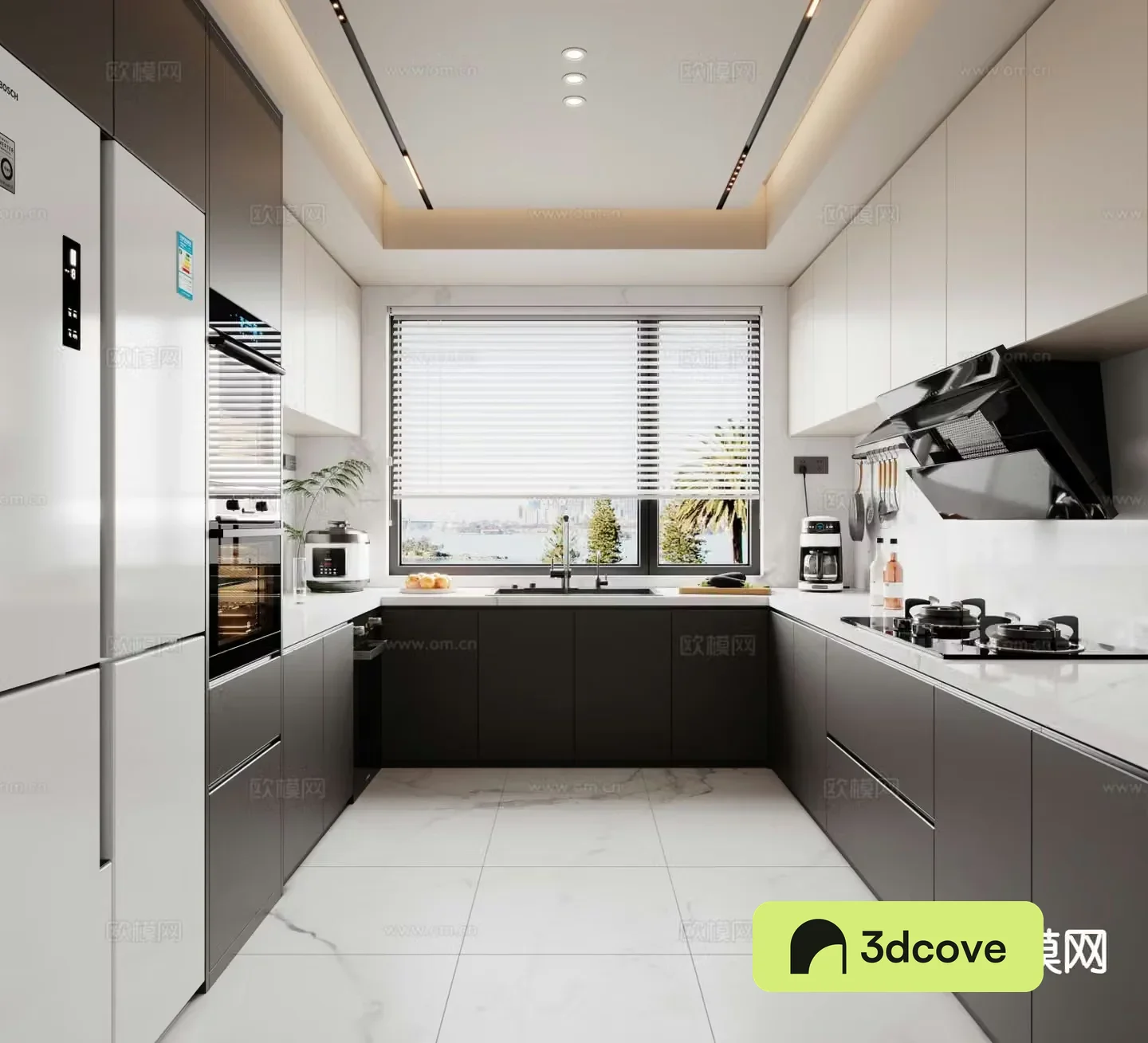 modern kitchen cabinet