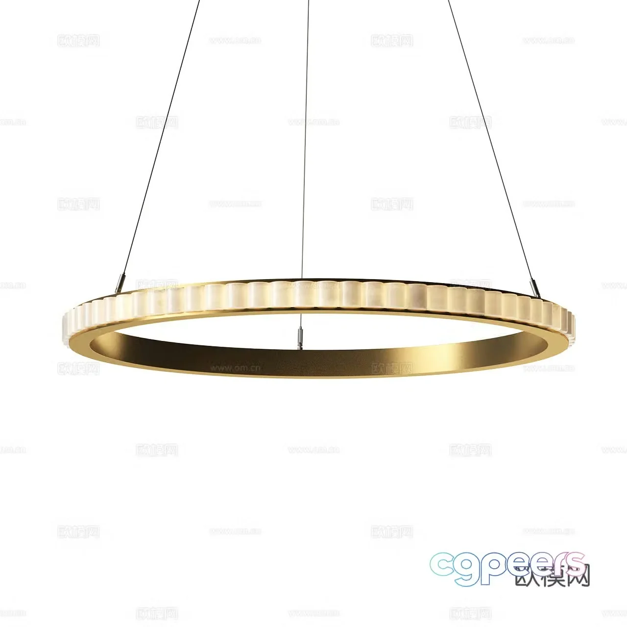 Avalon Italian light luxury chandelier metal chandelier marble chandelier translucent stone chandelier 3d model