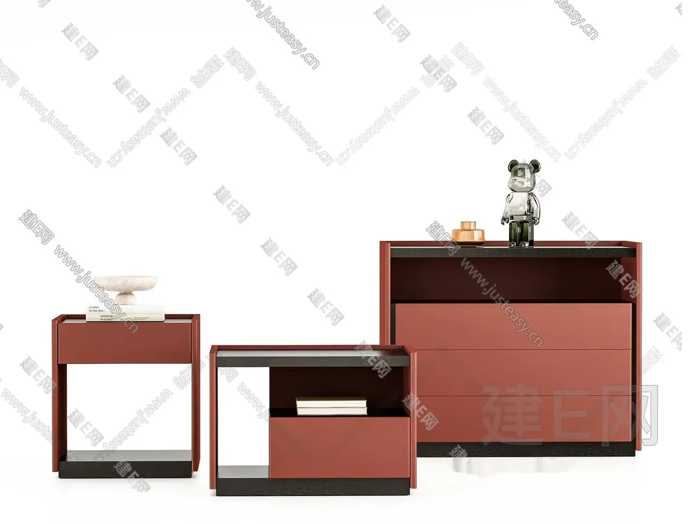 Modern Bedroom Furniture 3D Model – 17667 – VRAY Render