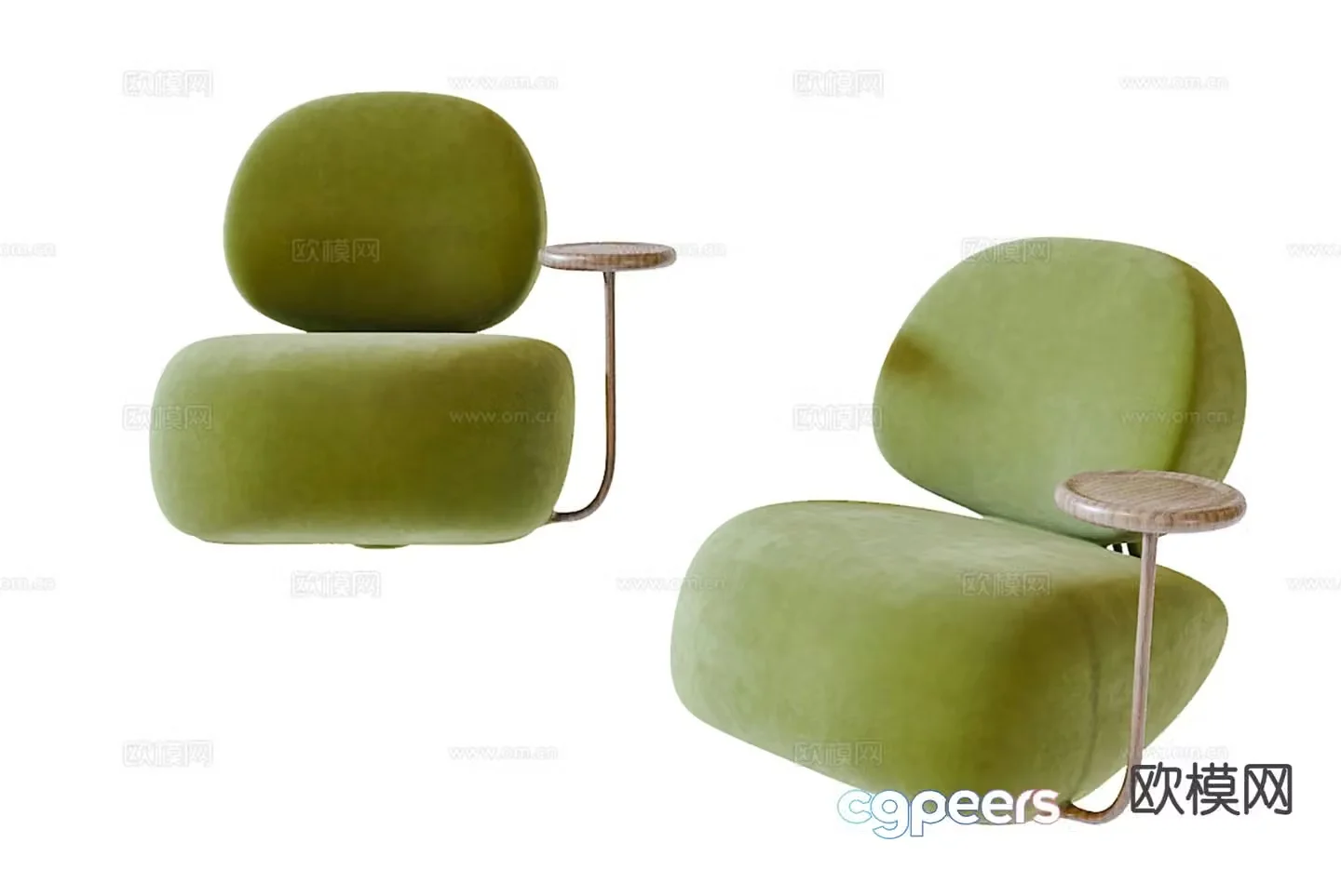 Single sofa leisure sofa 3d model