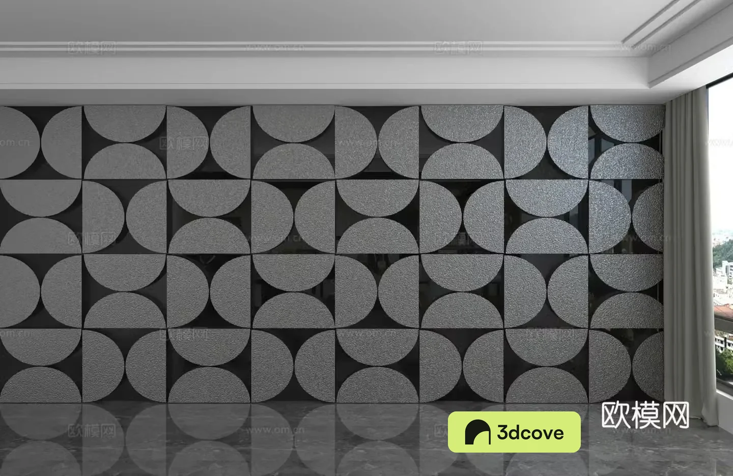 Modern background wall