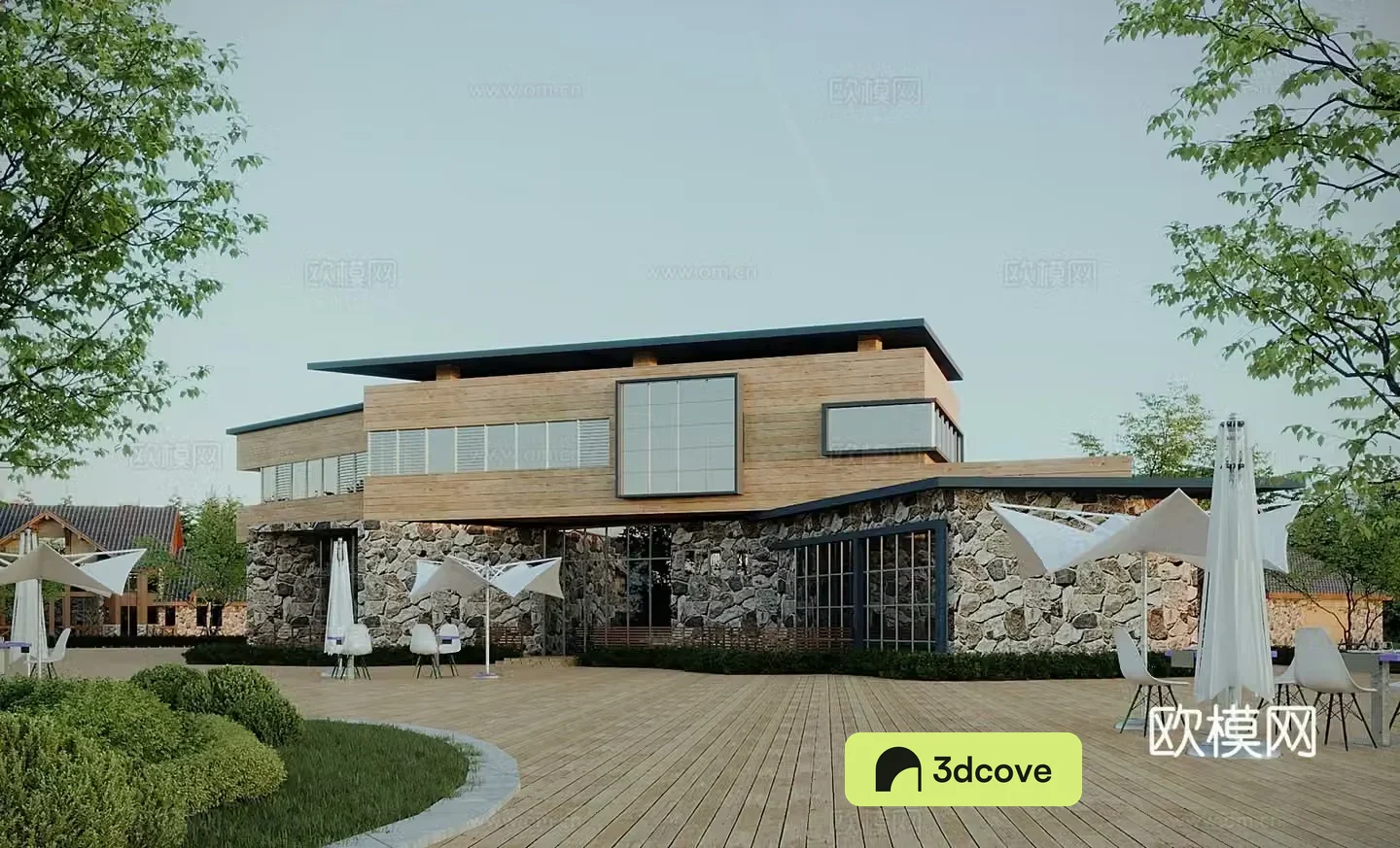 New Chinese-style villa appearance