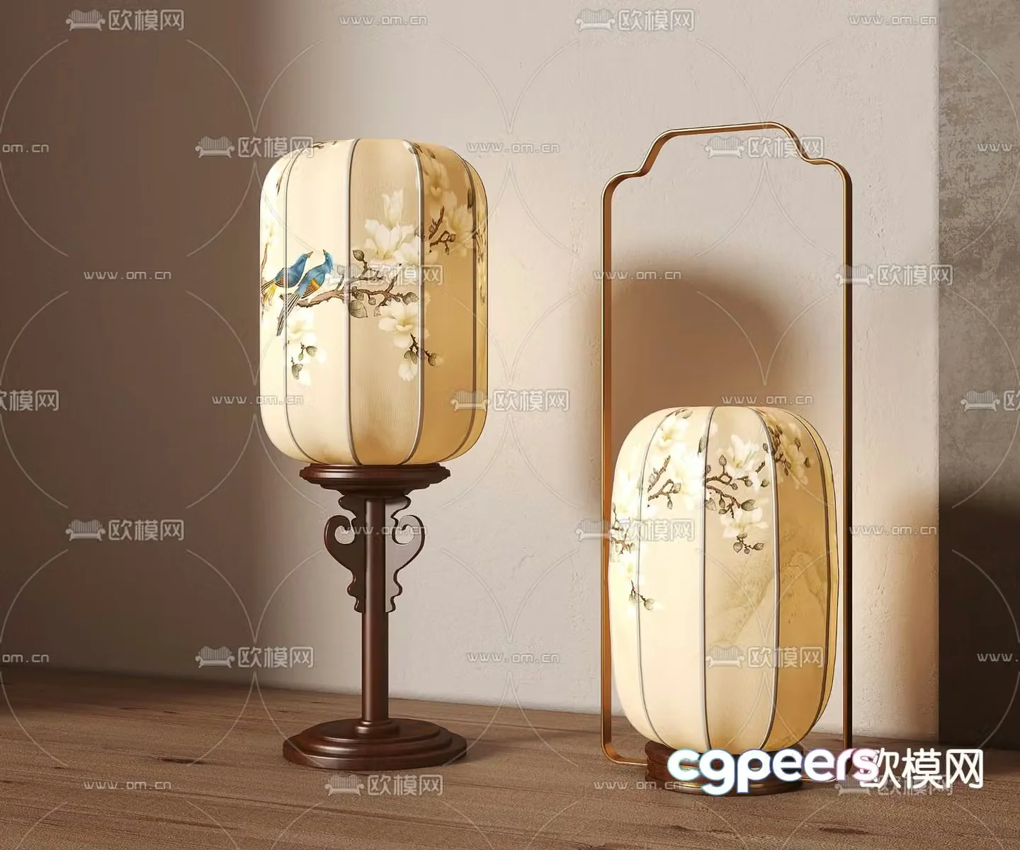 New Chinese desk lamp 3D model
