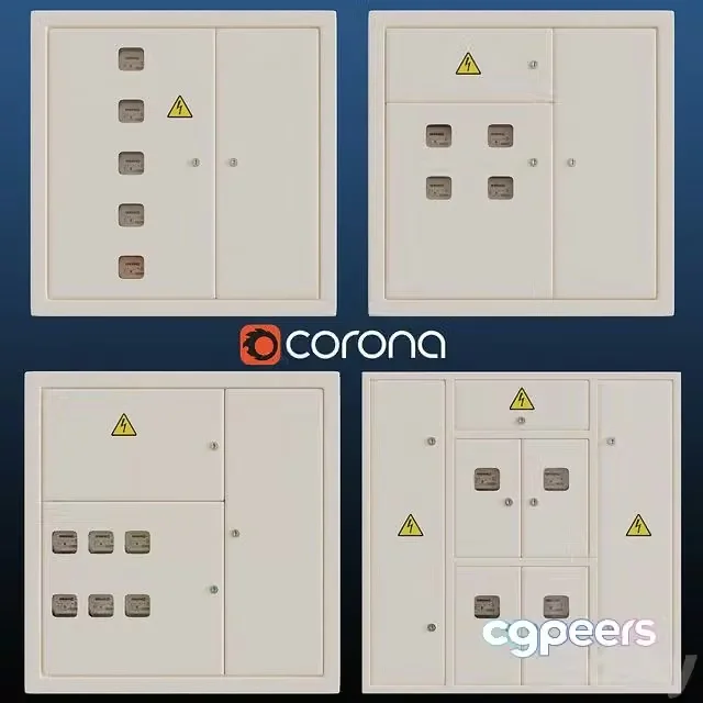 3ds Max Free – electrical panel