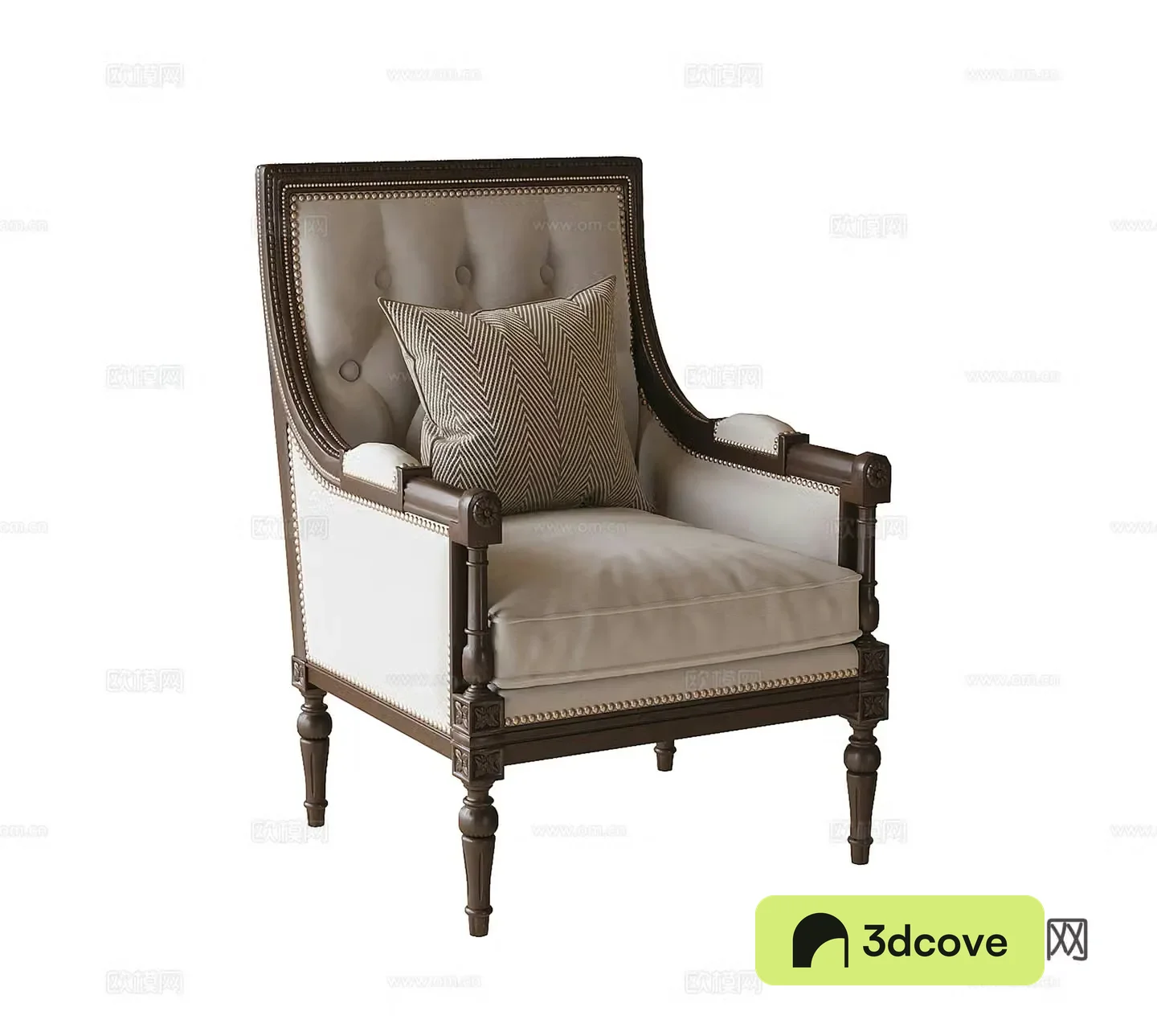 French single sofa single chair