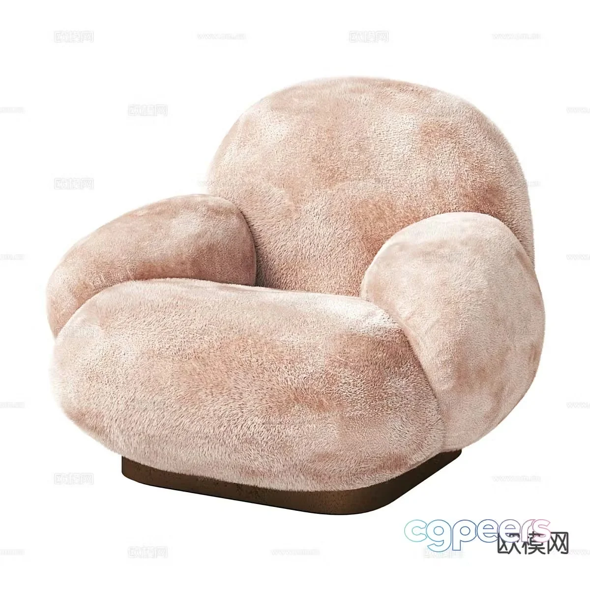 Single sofa leisure sofa 3d model