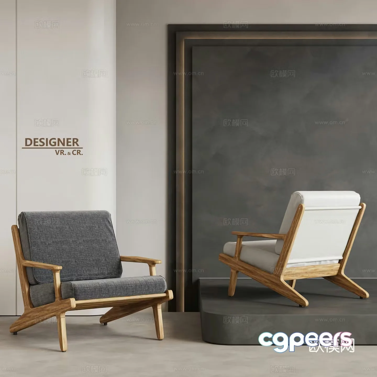 Modern sofa chair leisure chair 3d model