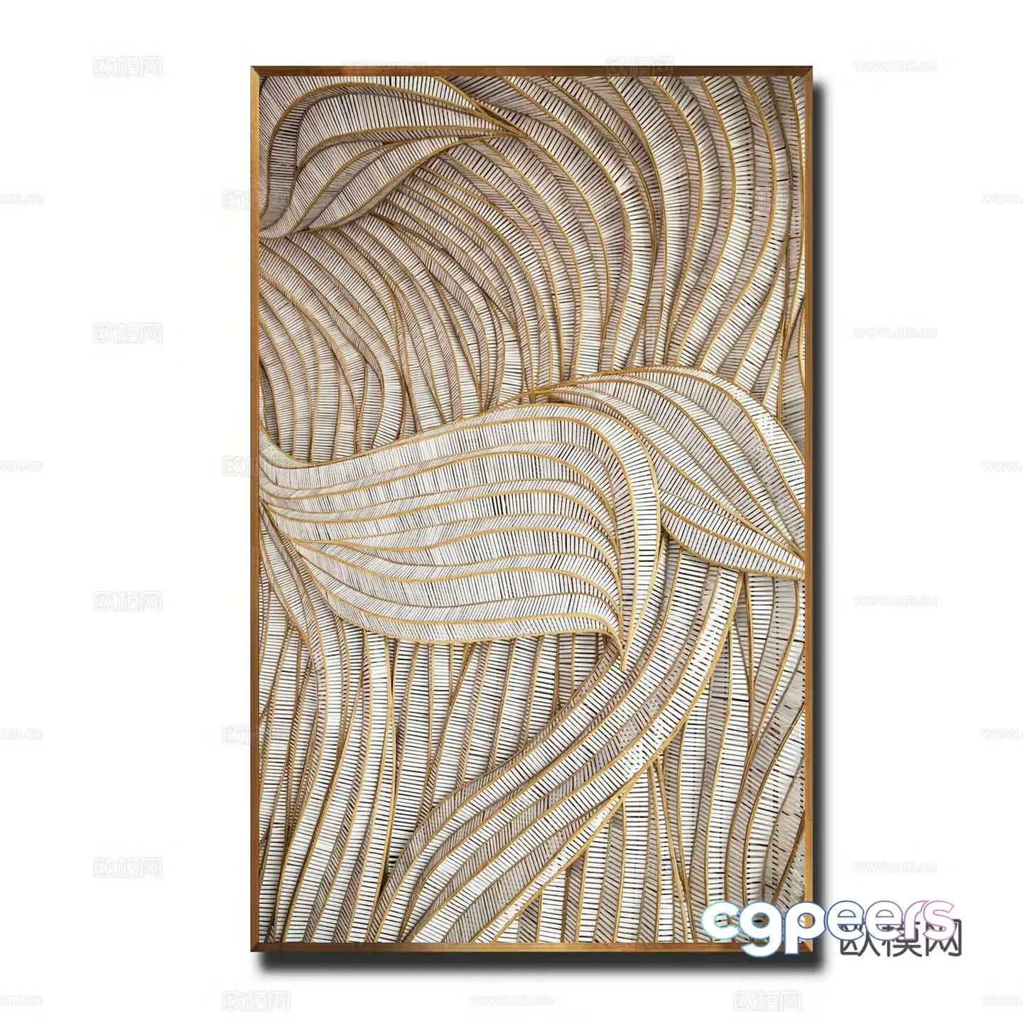 Modern decorative painting art painting hanging painting 3d model