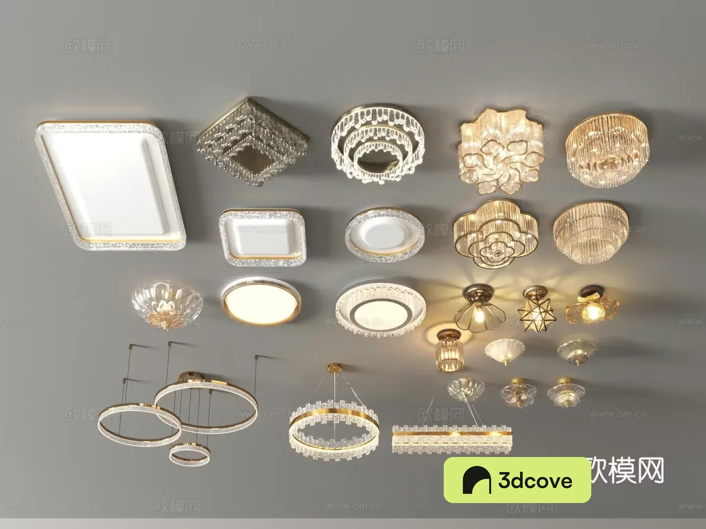 Crystal lamp ceiling lamp